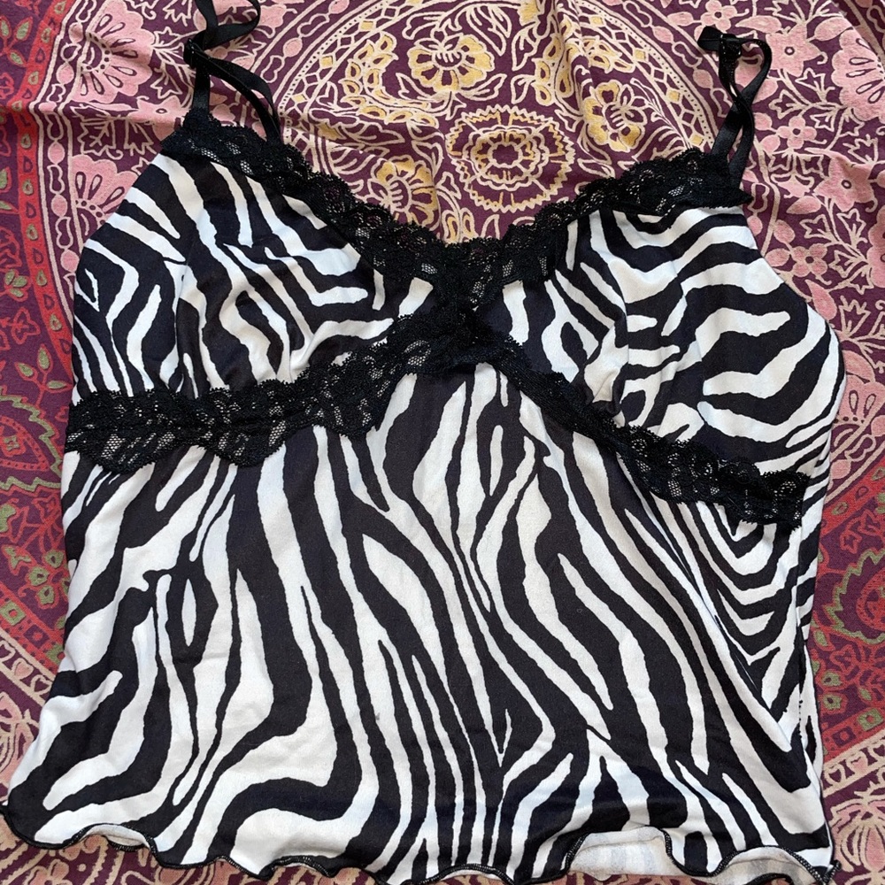 Zebra print tank